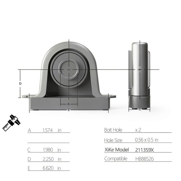 Center Support Bearing XiKe Automotive Steel-1