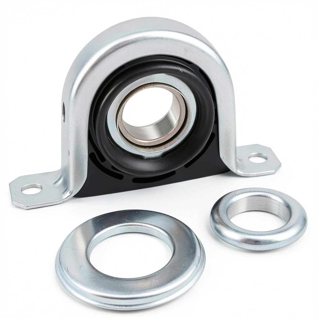 XiKe Center Support Bearing close‑up showing chrome steel construction