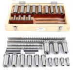 Keyway Broach Set 22PCS by BIXIBIN – HSS Collared Bushing Shim Kit-0