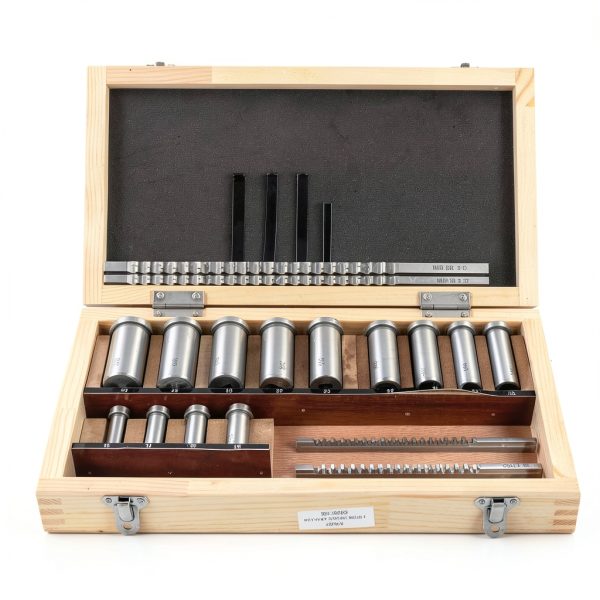 Keyway Broach Set 22PCS by BIXIBIN – HSS Collared Bushing Shim Kit-1