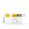 CT08 HSS-Tin Rotary Broach Punching Cutter Tool 8mm Shank Inner Hexagon for Steel(CT08-H9.0mm)-1