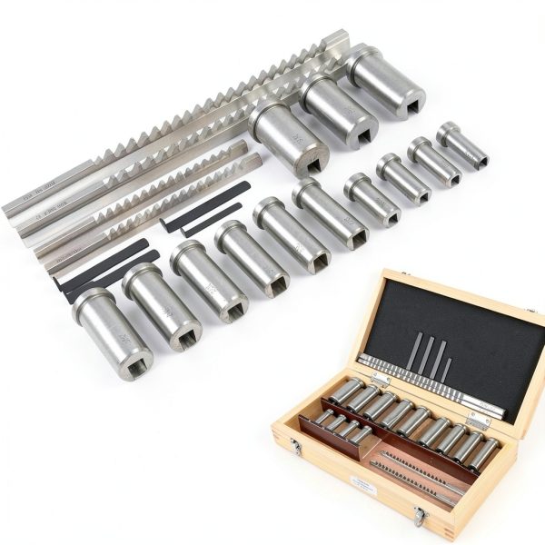 Keyway Broach Set 22PCS by BIXIBIN – HSS Collared Bushing Shim Kit-3