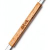 Precision Double Edge Stainless Steel Broach ANSAI Wood Handle-0
