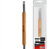 Precision Double Edge Stainless Steel Broach ANSAI Wood Handle-4