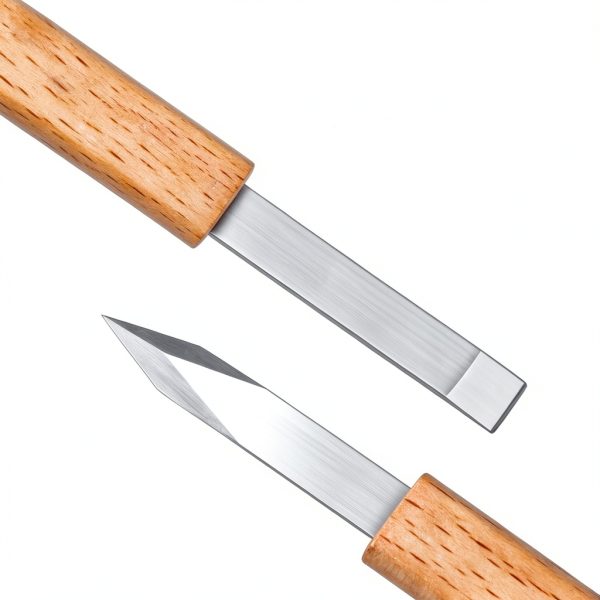 Precision Double Edge Stainless Steel Broach ANSAI Wood Handle-1