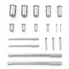 Keyway Broach Set by SHZULUSE 18-Pc HSS Kit with Bushings & Shims-2