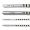HFS(R) 18 PCS No.10 HSS Keyway Broach Set in Fitted Box, Precision Ground Teeth, 4 Broaches and 9 Bushings-6