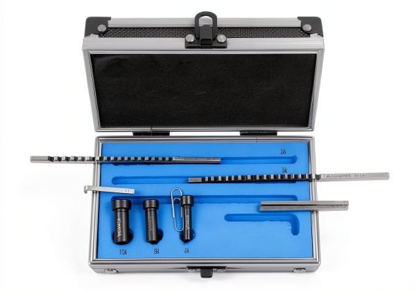 Accusize No 60 Metric HSS Keyway Broach Set in Fitted Box-1