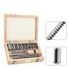 TFCFL 18PCs HSS Keyway Broach Set Inch Size Broaches Bushings Shim CNC Metalworking Set Standard Broaching Cutter Bushing Shim Set HSS Keyway Broach Kit(Inch Size)-6