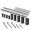 Keyway Broach Set Jerax No.10 Industrial Tools 18 Piece HSS Steel Kit-4