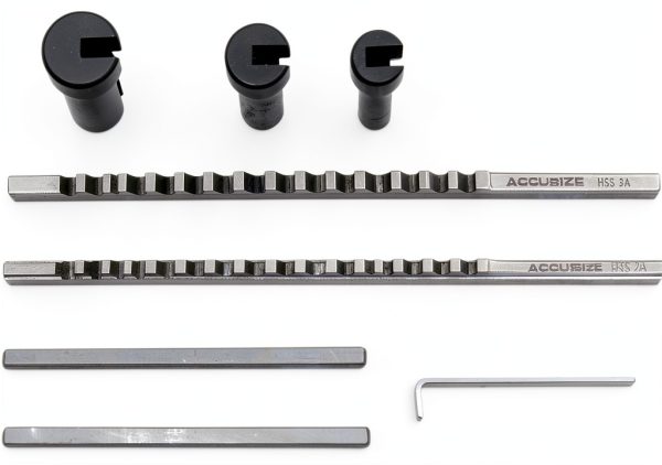 Accusize No 60 Metric HSS Keyway Broach Set in Fitted Box-2