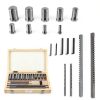 TFCFL 18PCs HSS Keyway Broach Set Inch Size Broaches Bushings Shim CNC Metalworking Set Standard Broaching Cutter Bushing Shim Set HSS Keyway Broach Kit(Inch Size)-8