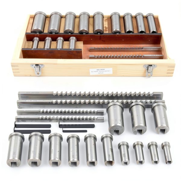 Keyway Broach Kit DYRABREST 22-Piece Set with Bushings & Gaskets-0