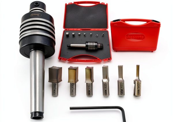Assorts MT2 Shank Rotary Broaching Center Set with 7 HSS Square-0
