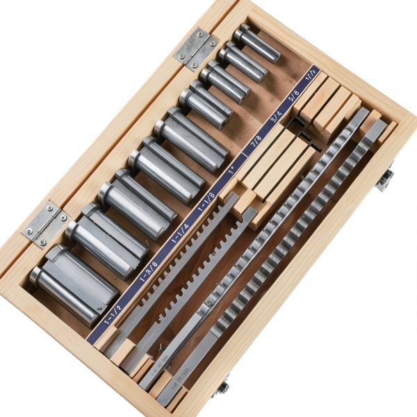TFCFL 18PCs HSS Keyway Broach Set Inch Size Broaches Bushings Shim CNC Metalworking Set Standard Broaching Cutter Bushing Shim Set HSS Keyway Broach Kit(Inch Size)-5